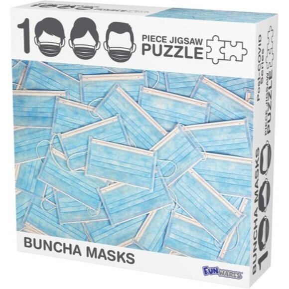 1000 Piece Jigsaw Puzzle Buncha Masks Medical New Sealed - Picture 3 of 5